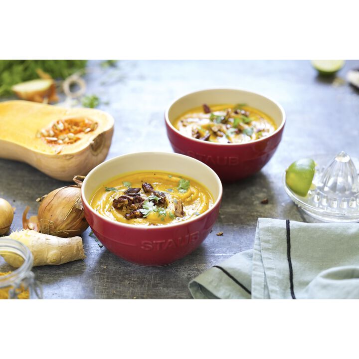 Ceramique, 15 cm / 2 Piece ceramic Bowl set, cherry, large 2