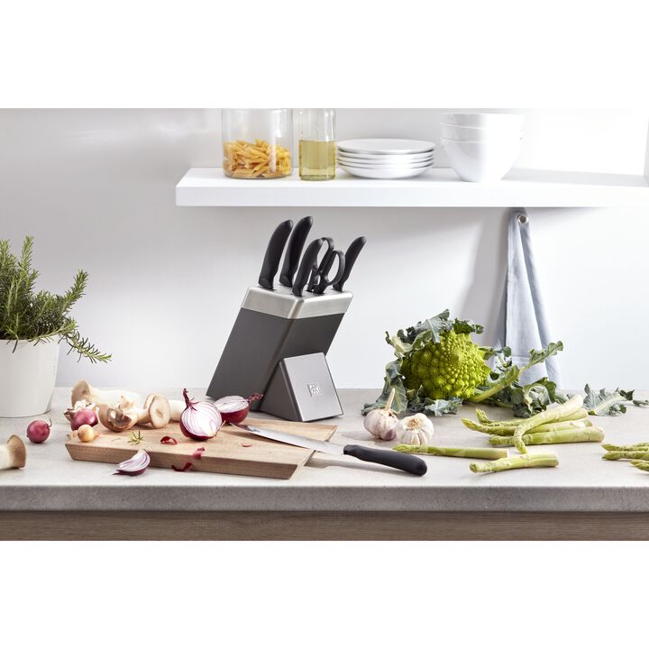 Style, Set di coltelli con ceppo, 7-pz., Antracite, large 4