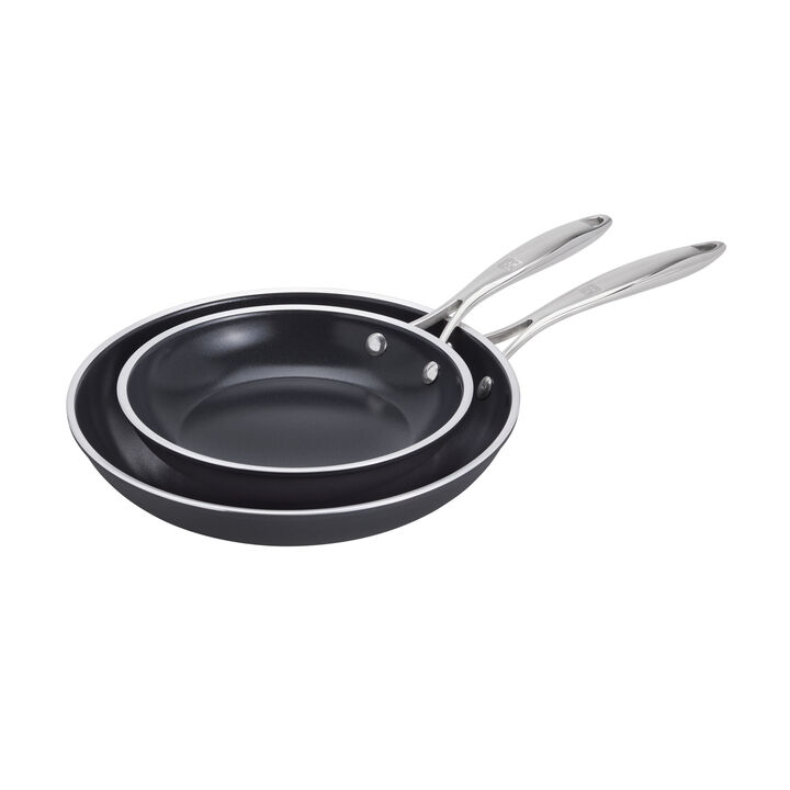Forte Plus, Fry pan set, 2 Piece, aluminum, Ceramic Titanium, large 1