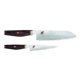 2 Piece, Knife set, brown