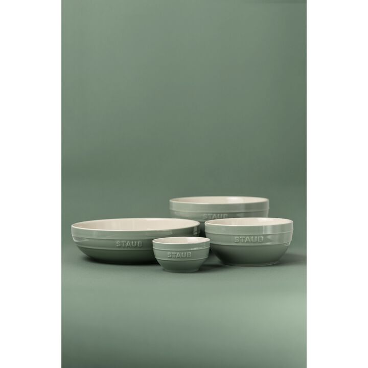 Ceramique, Schüssel 24 cm, rund, Eukalyptus, Keramik, large 2