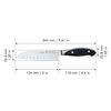 Forged Synergy, 5-inch, Hollow Edge Santoku Knife, small 2
