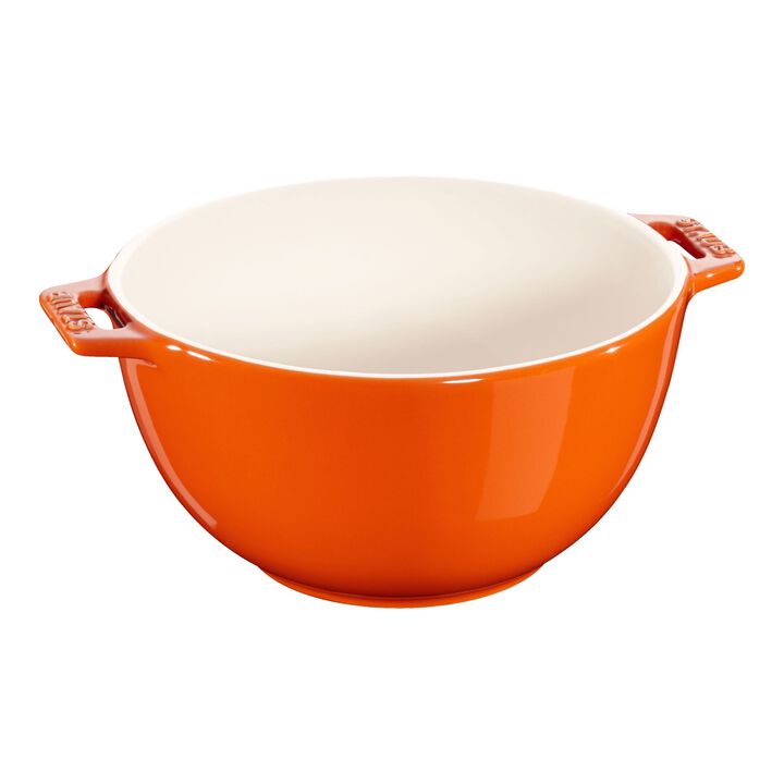 Stentøj, Skål 18 cm, Keramisk, Orange, large 1