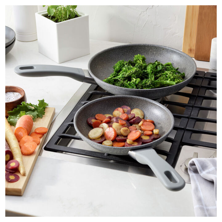 Parma Plus, 2-pc, Aluminum, Non-stick, Frying Pan Set, large 2