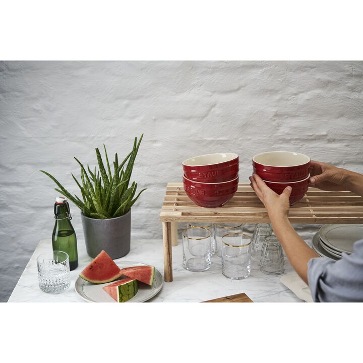 Ceramique, 14 cm / 4-pcs ceramic Bowl set cherry, large 2