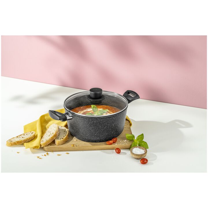 Vipiteno,  aluminum Stock pot with lid, large 2