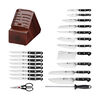 Pro, 22-pc, Knife block set, silver-black, small 3