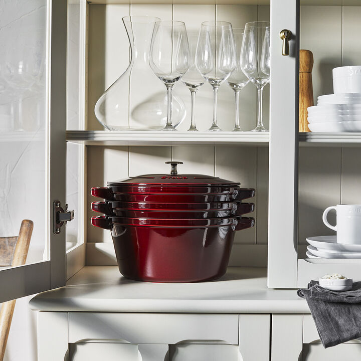 Stackable Set, Stackable Set Large 4 Piece, cast iron, large 3