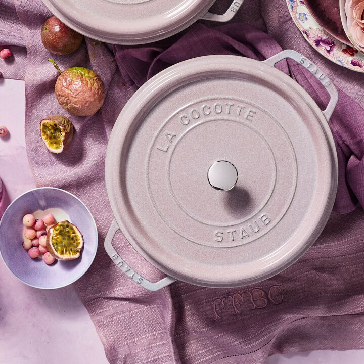 La Cocotte, 28 cm round Cast iron Cocotte cherry blossom, large 2