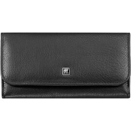 5-pc, Leather Snap Fastener Case, Black Matte