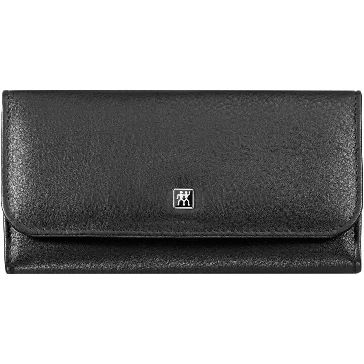 CLASSIC, 5-pc, Leather Snap Fastener Case, Black Matte, large 2