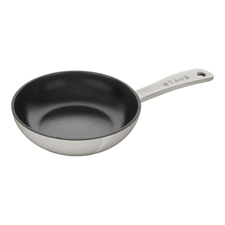 Cast Iron, 6.5-inch, Frying Pan, White Truffle, large 1
