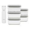 Fresh & Save, 6 Piece Meal Prep Set, Glass, M, small 1