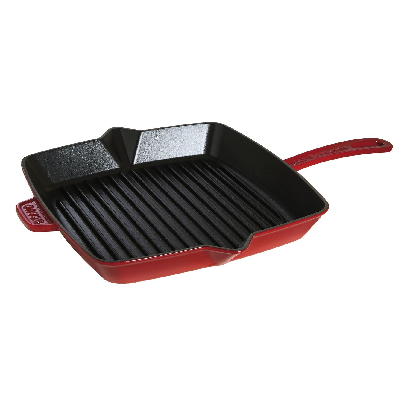 30 cm cast iron square American grill, cherry,,large 2