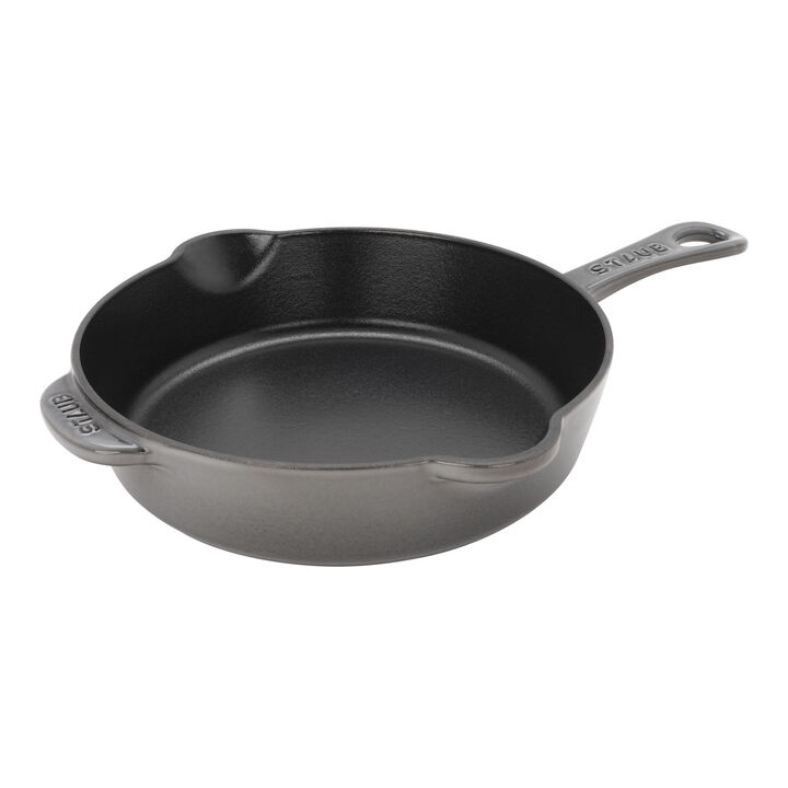 Cast Iron, 8.5-inch, Traditional Deep Skillet, Graphite Grey, large 1