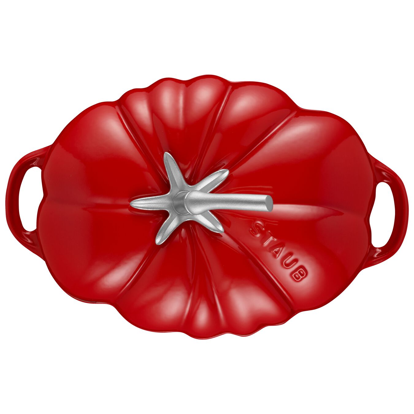 Cocotte 25 cm, Tomate, Kirsch-Rot, Gusseisen,,large 4