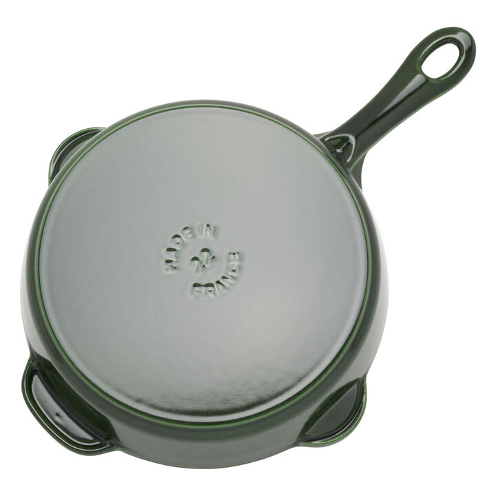 Cast Iron - Fry Pans/ Skillets, 8.5-inch, Traditional Deep Skillet, Basil, large 4