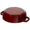 24 cm round Cast iron Saute pan Chistera grenadine-red,,large