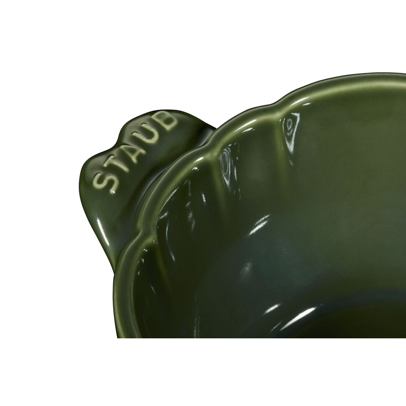 13 cm artichoke Ceramic Cocotte basil-green,,large 3