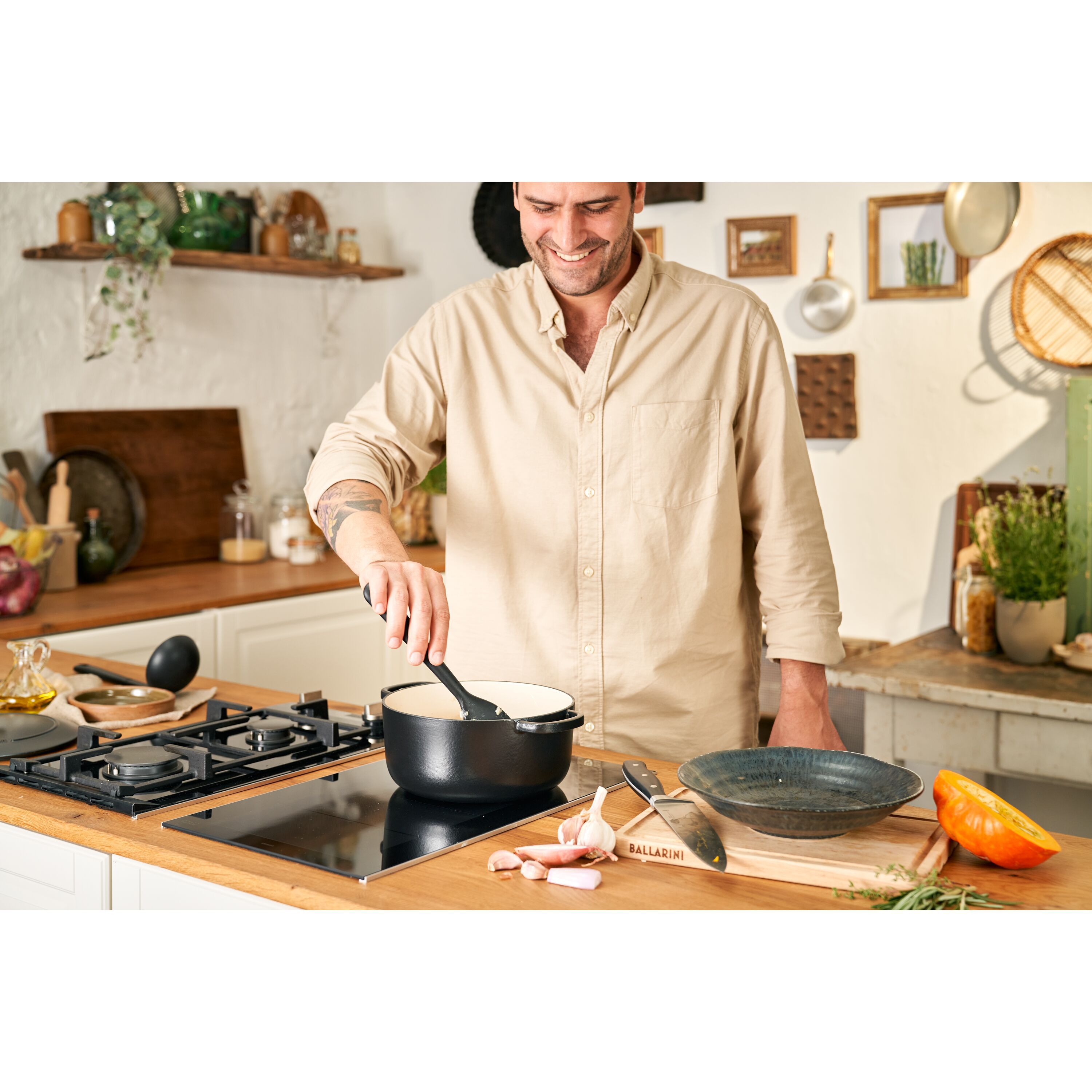 BALLARINI Bellamonte Cocotte 20 cm / 2,5 l, Rond, Zwart - Bellamonte - BALLARINI