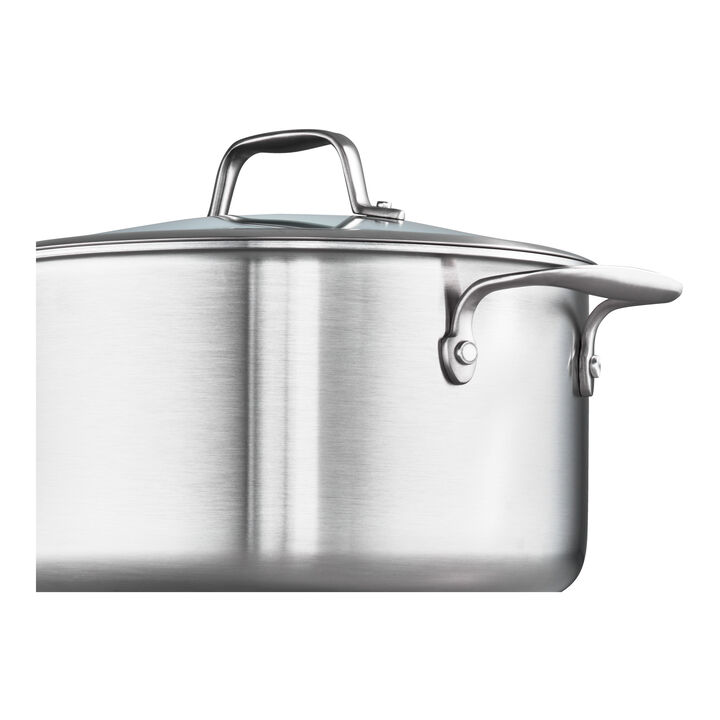 Spirit Ceramic Nonstick, Dutch Oven, 6 qt, 18/10 Stainless Steel, Ceramic coating, large 4