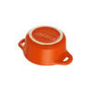 Mini Cocotte 10 cm, rund, Orange, Keramik,,large