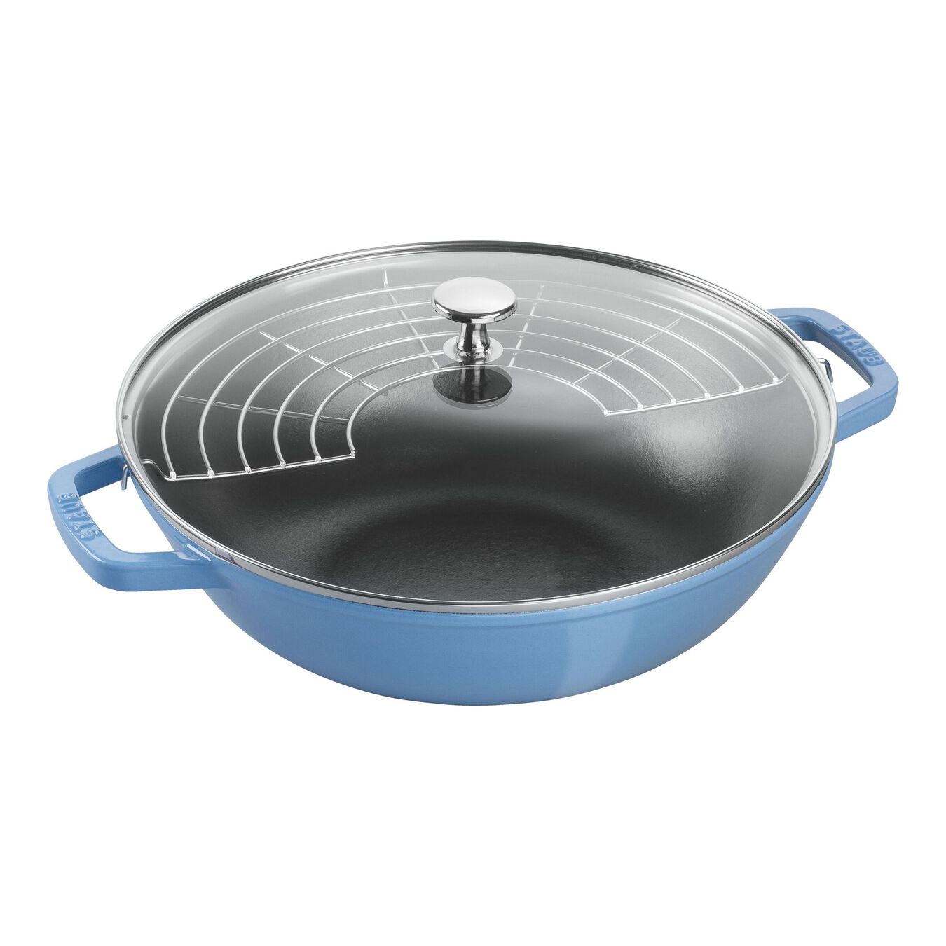 Staub Specialities 30 cm / 12 inch Wok, iceblue Official ZWILLING Shop