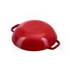Specialities, 30 cm Cast iron Wok with glass lid cherry, small 3