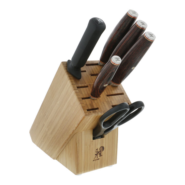 Artisan, 7-pc, Knife block set, natural, large 2