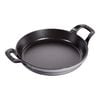 7.5-inch, round, Gratin Baking Dish, graphite grey,,large