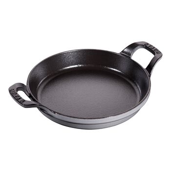 7.5-inch, round, Gratin Baking Dish, graphite grey,,large 1