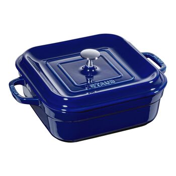square, Oven dish, dark blue,,large 1