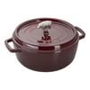 Cast Iron - Shallow Cocottes, 6 qt, Pig, Cochon Shallow Wide Round Cocotte, Grenadine, small 1
