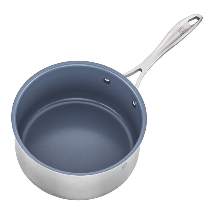 Spirit Ceramic Nonstick, Sauce pan, 3 qt, 18/10 Stainless Steel, Ceramic coating, large 3