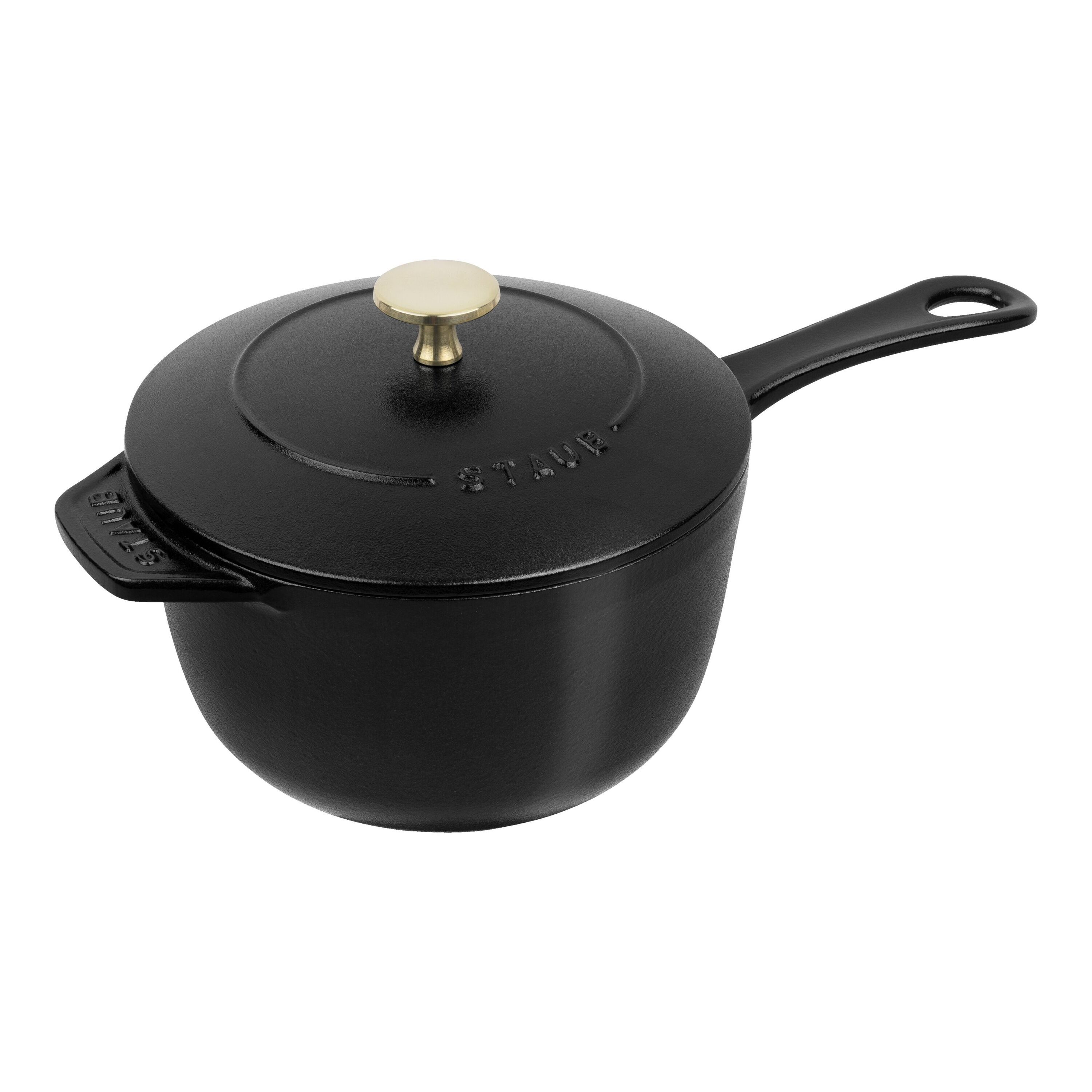 Staub Specialities 2.2 l cast iron round Sauce pan, black