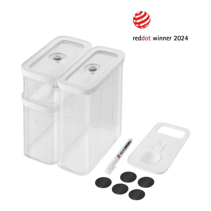 Fresh & Save CUBE, Set CUBE, M / 5-pcs, transparent-blanc, large 1