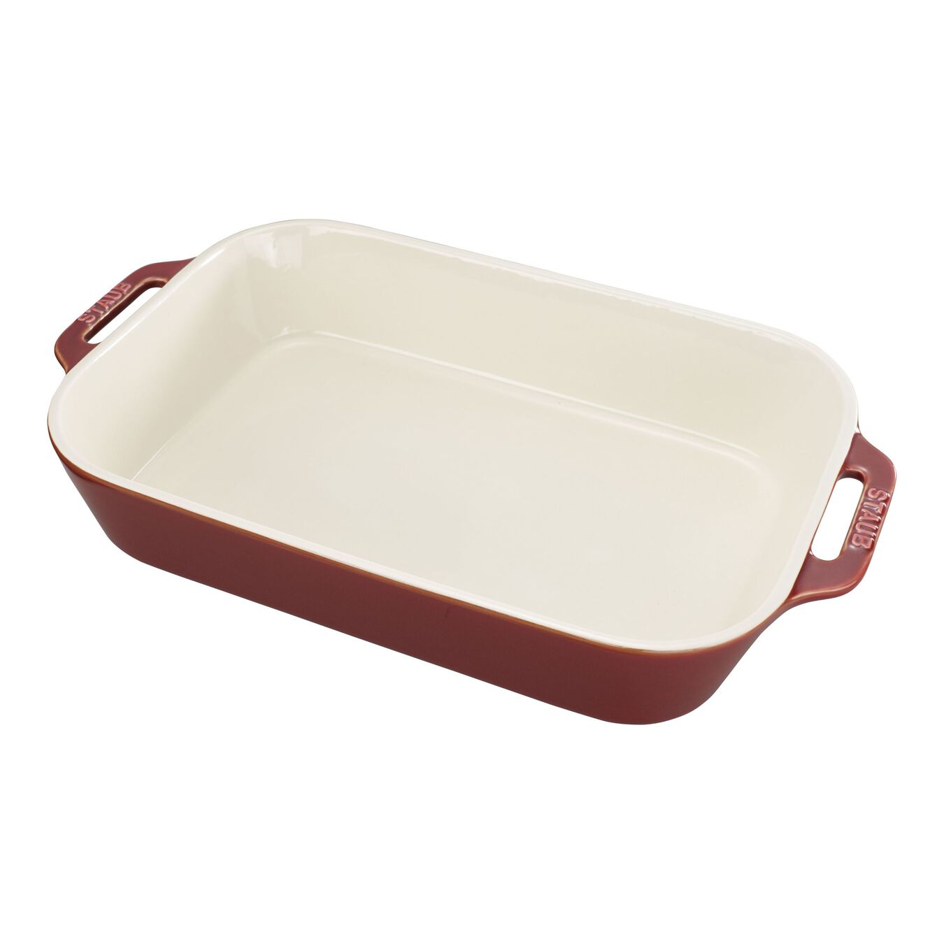 13.5-x 9.45 inch, rectangular, Baking Dish, rustic red,,large 1