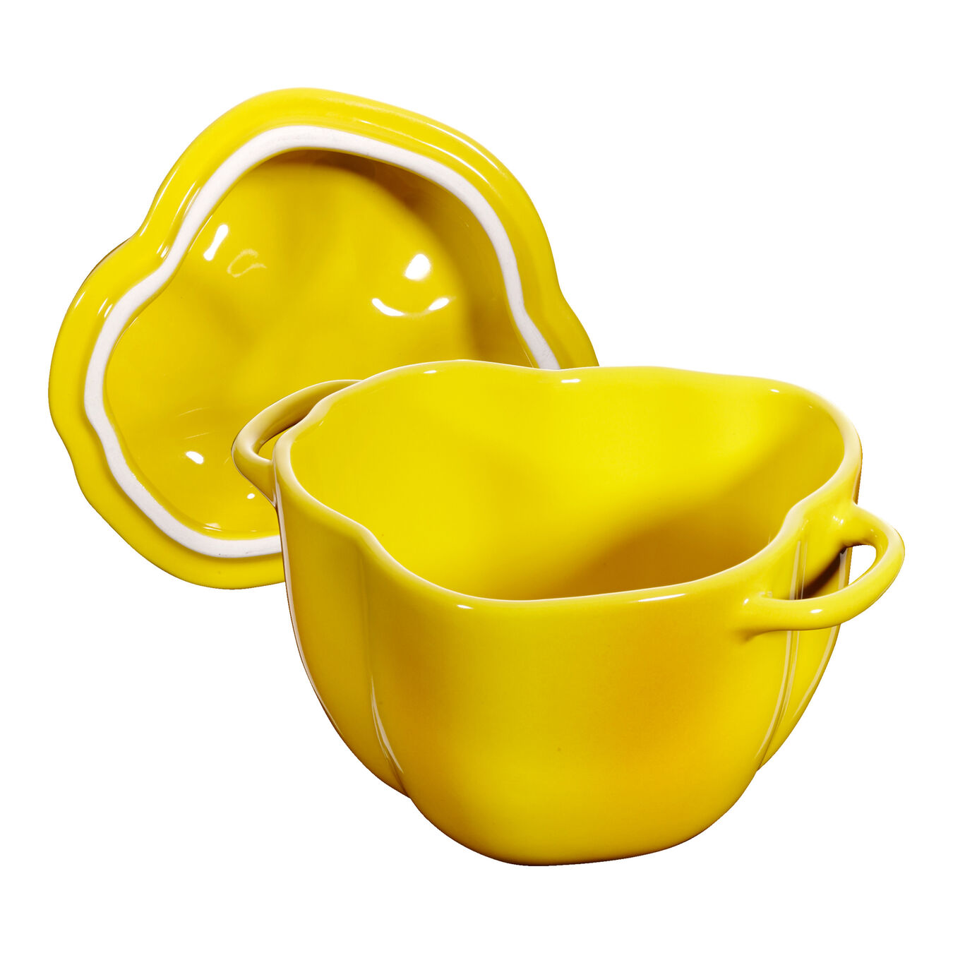 Staub Ceramique 450 ml Ceramic pepper Cocotte, yellow Official