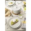 Dining Line, 22 cm Ceramic Plate flat white truffle, small 3