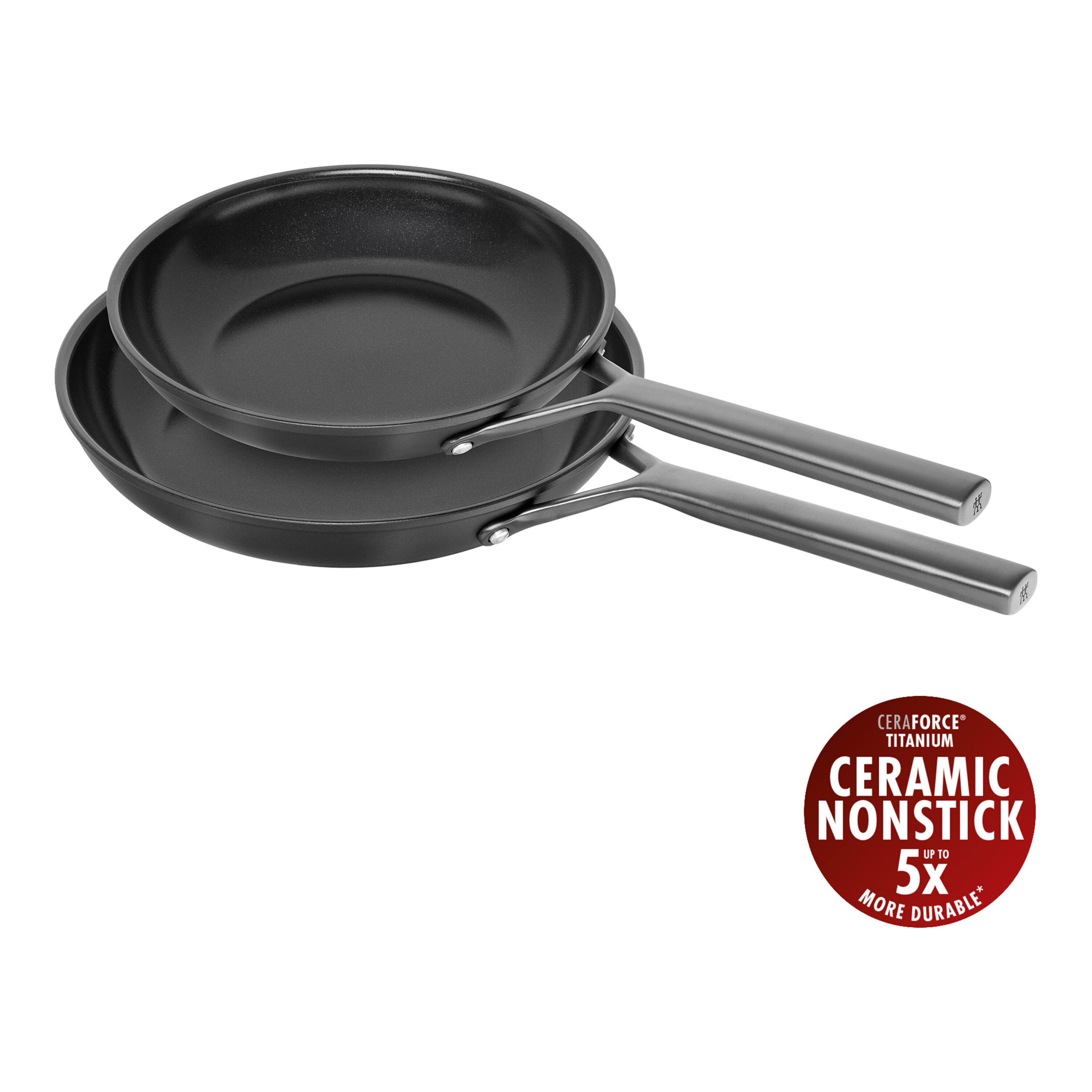 Zwilling Black Milano 2-Pcs Aluminium Frying Pan Set