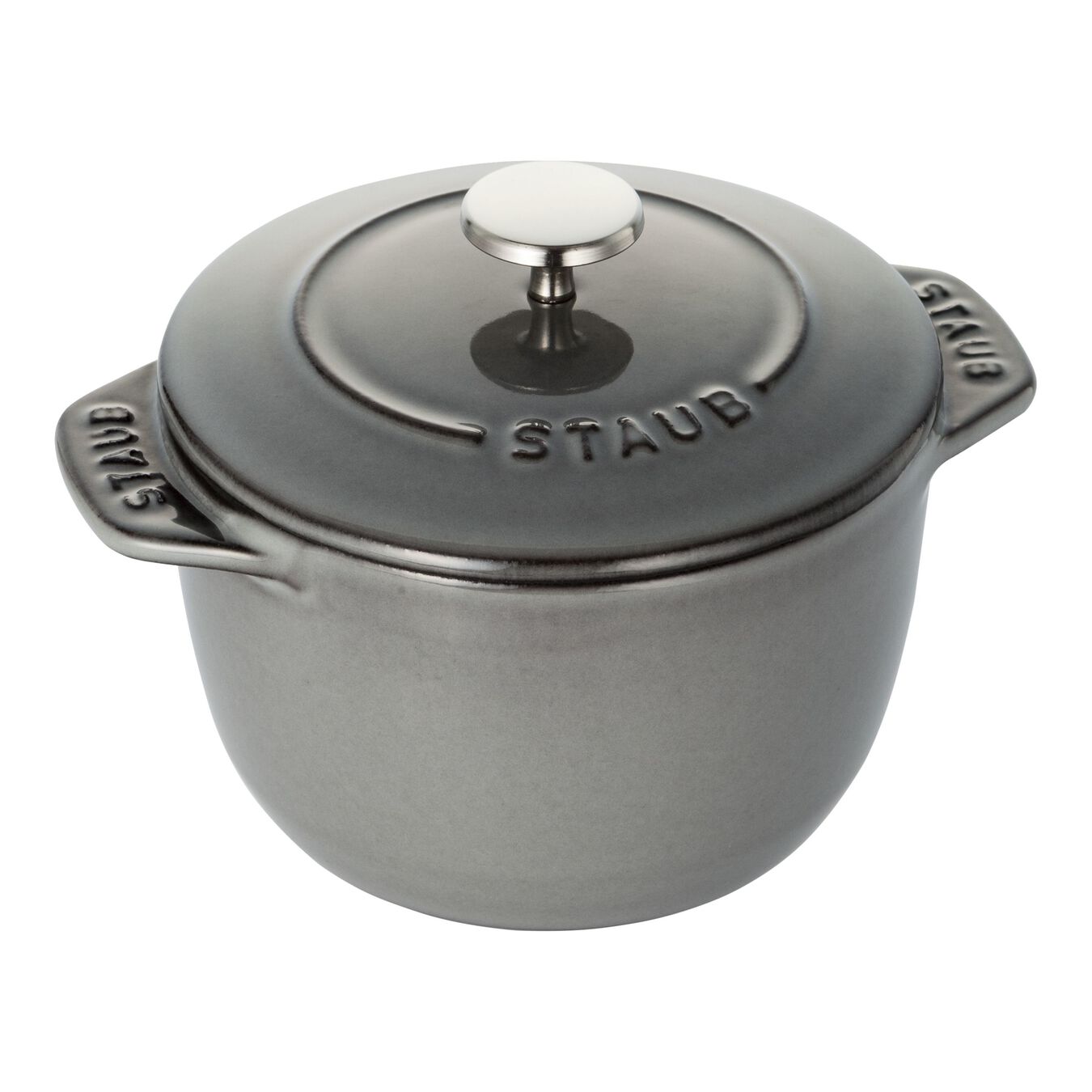 725 ml cast iron round Rice Cocotte, graphite-grey,,large 1