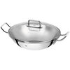 Plus, 3 Piece 18/10 Stainless Steel wok with steamer and lid, small 2