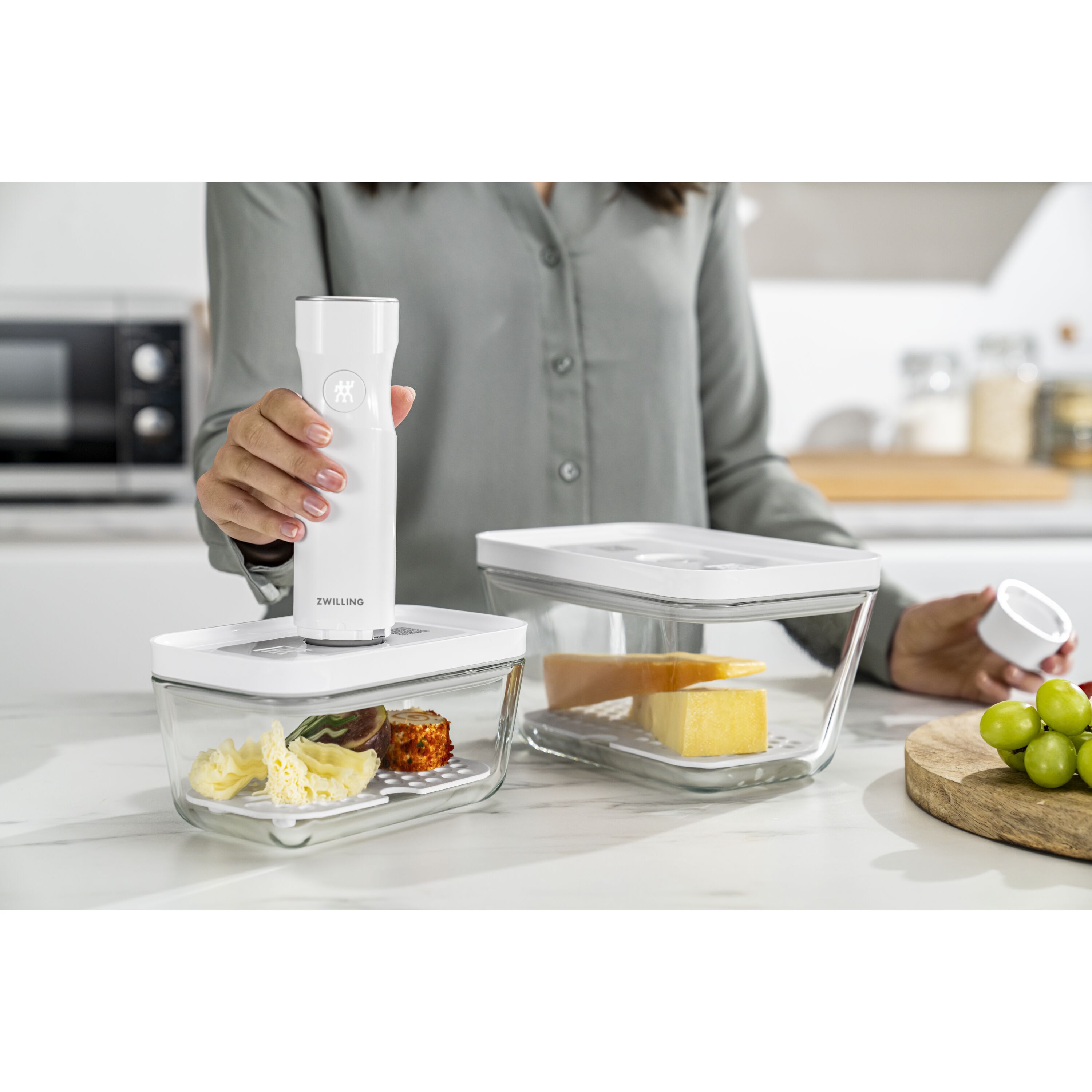 ZWILLING Fresh & Save Vakum Aksesuarları Seti cam kutular için