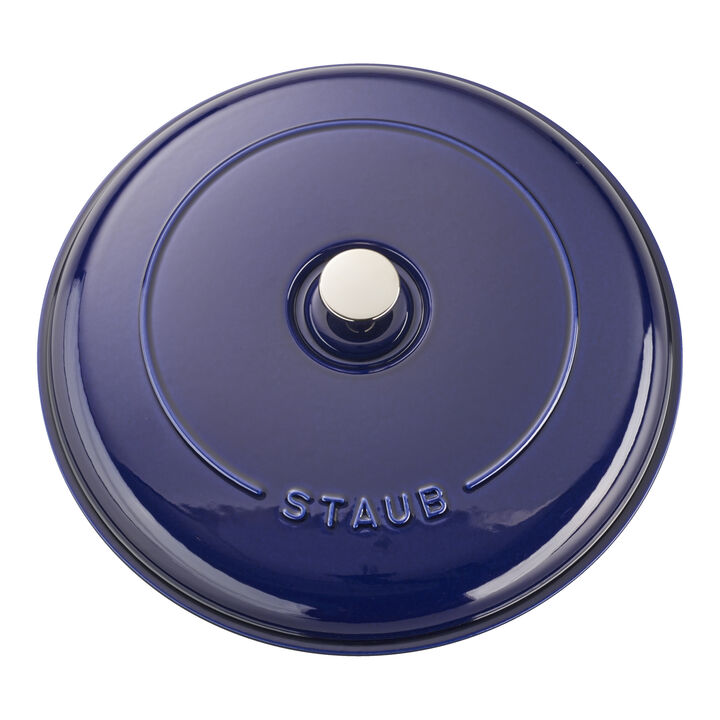 Cast Iron, 3.5 qt, Braiser, Dark Blue, large 3
