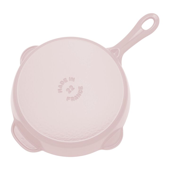 Pans, 22 cm / 8.5 inch cast iron Traditional Deep Frypan, sorbet rose, large 4