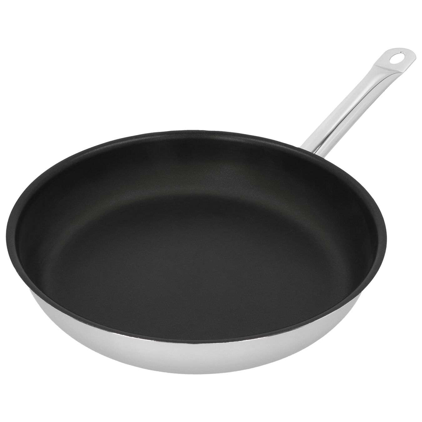 32 cm 18/10 Stainless Steel Frying pan silver-black,,large 4