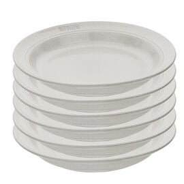 Set de platos hondos 24cm, 6-pzs, cerámica, blanco trufa
