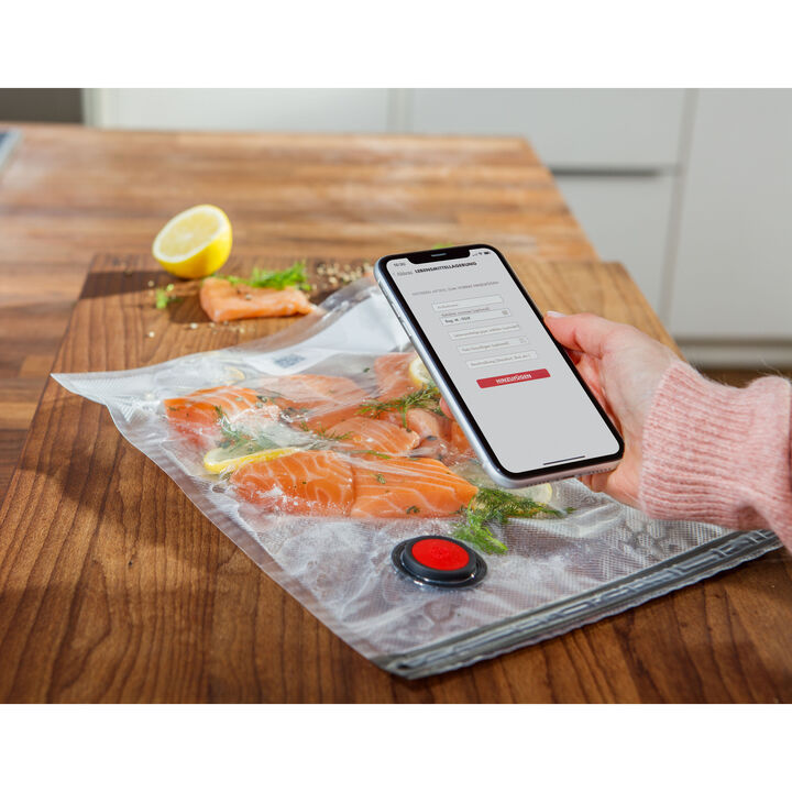 Fresh & Save, Set di sacchetti, contenitori e fasce per sottovuoto, 17-pz. / S/M/L, colori misti, Plastica, large 4