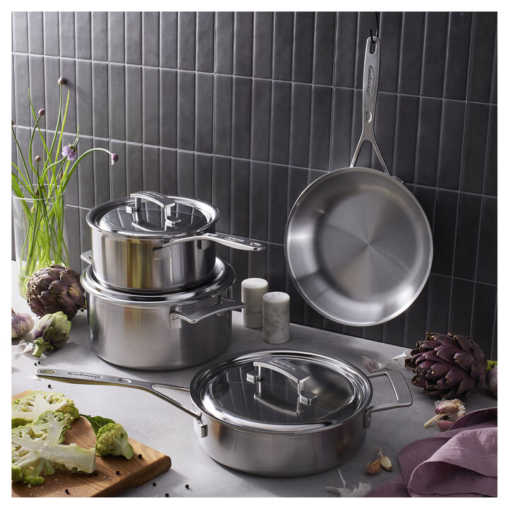 Industry 5, 7-pc, 18/10 Stainless Steel, Pots And Pans Set, large 2