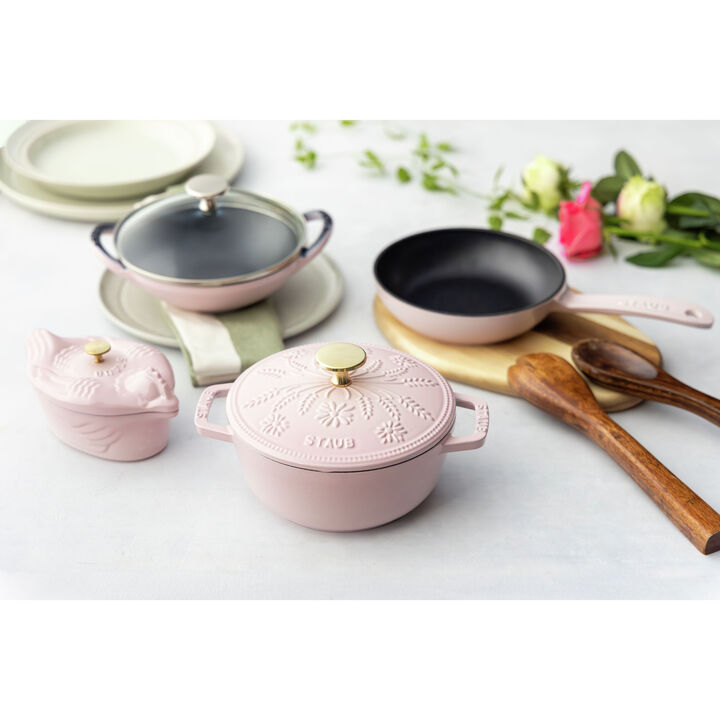 鋳物ホーロー鍋, Wa-NABE Margaret ソルベローズ 16 cm, 鋳鉄, large 4